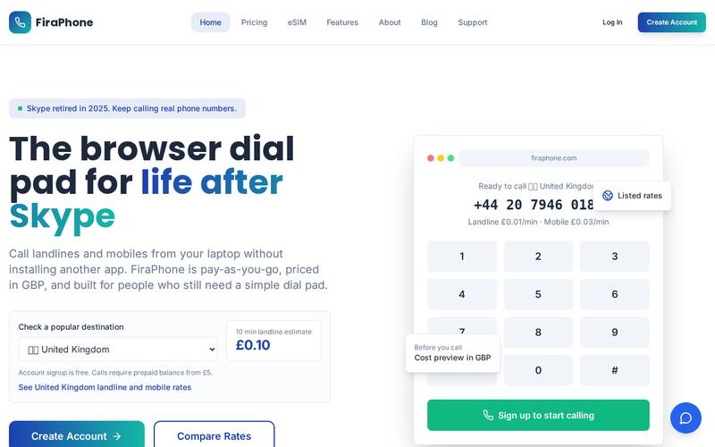 Home page of firaphone.com